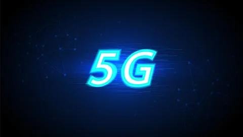 5G speed circuit technology background Stock Illustration