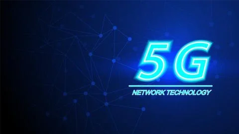 5G speed circuit technology background Stock Illustration