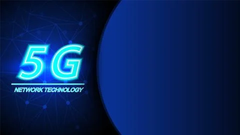 5G speed circuit technology background Stock Illustration
