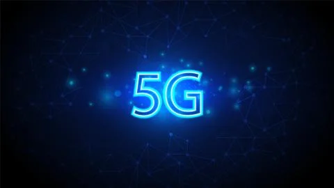 5G speed circuit technology background Stock Illustration