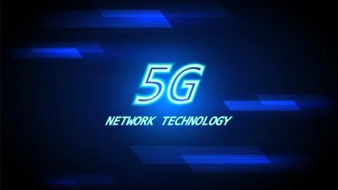 5G speed circuit technology background Stock Illustration