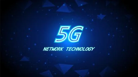 5G speed circuit technology background Stock Illustration