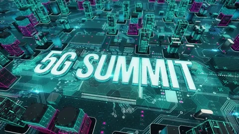 5G Summit with digital technology hitech concept Stock Footage 144258032