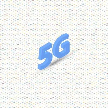 5G symbol of high-speed wireless connection . Stock Illustration