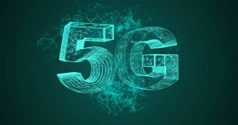 5G symbol with rotateing earth,web tech background.4k, alpha channel Stock Footage 108561075