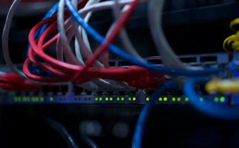 5G technological network equipment Stock Photos