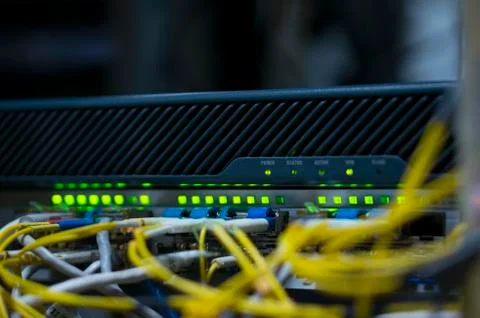 5G technological network equipment Stock Photos