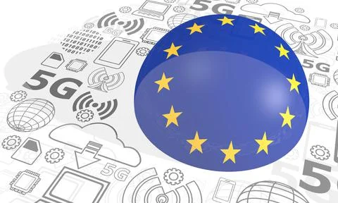 5G technology background Stock Illustration