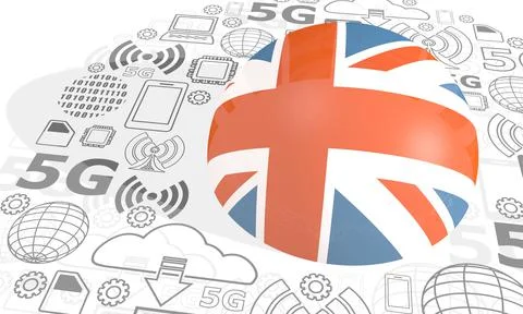 5G technology background Stock Illustration