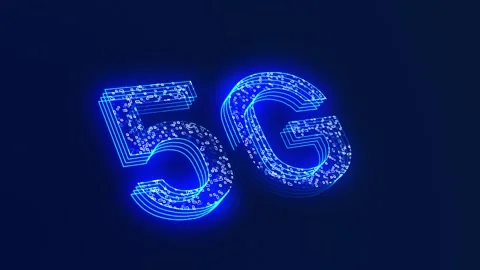 5G technology concept, dynamic animation creating 3D shape 스톡 동영상 282547962