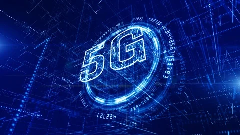 5G Technology Digital Data Connection Concept Stock-Footage 113133390
