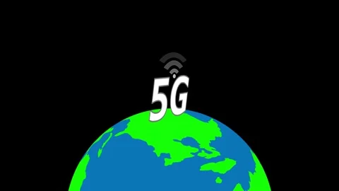 5G Technology on Global Scale Animation Stock Footage 314628711