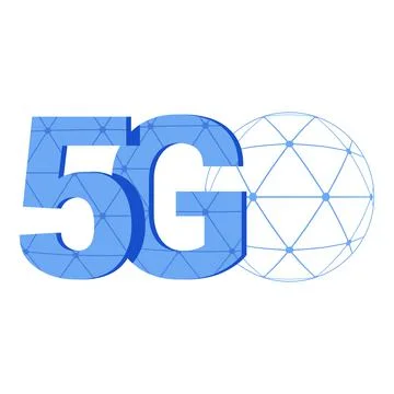 5G technology modern triangular logo. 스톡 일러스트