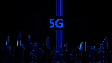 5g technology wireless and internet communication of the future. Stock Footage 129179704