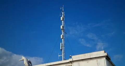 5G Telecommunication Tower Stock Footage 151079151