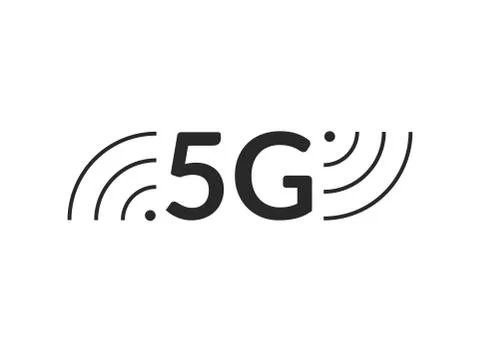 5G vector icon. Wireless 5th generation internet network Stock Illustration