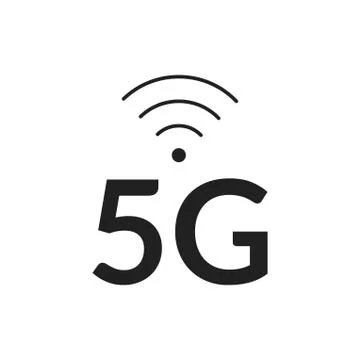 5G vector icon. Wireless 5th generation internet network Stock Illustration