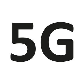 5G WIFI Icon Vector flat design style Stock Illustration