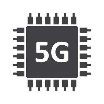 5G WIFI Icon Vector flat design style Stock Illustration