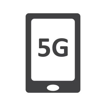 5G WIFI Icon Vector flat design style Stock Illustration