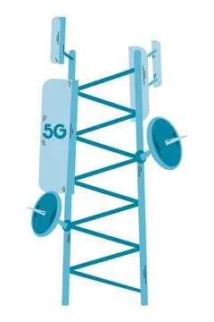 5G wireless antenna Stock Illustration
