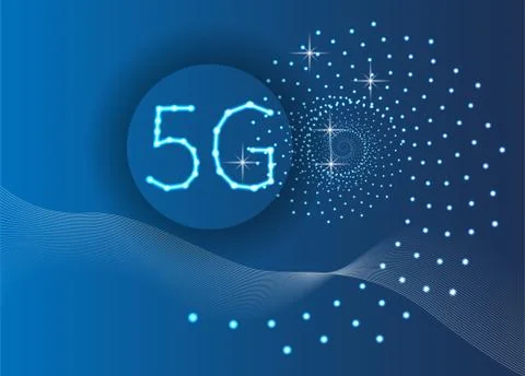 5g, wireless, background abstract. Vector illustration. design Illustrazione stock