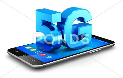 5G wireless communication technology concept Stock Illustration