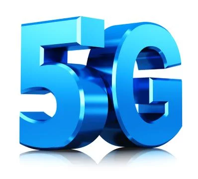 5G wireless communication technology symbol Illustrazione stock