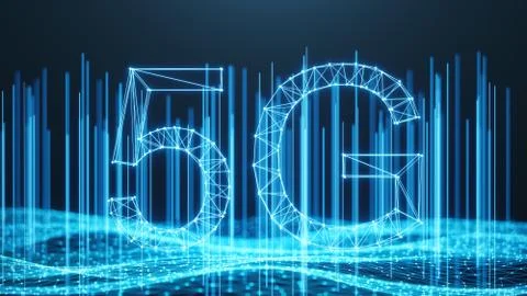 5G wireless high-speed mobile Internet. Technology concept. High speed internet 스톡 일러스트