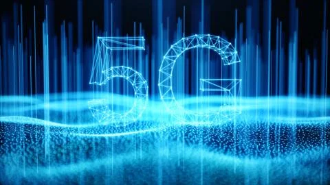 5G wireless high-speed mobile Internet. Technology concept. High speed internet Stock-Illustration