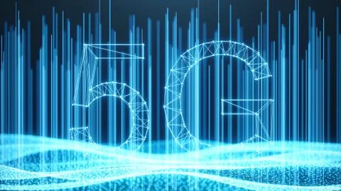 5G wireless high-speed mobile Internet. Technology concept. High speed internet Stock Illustration