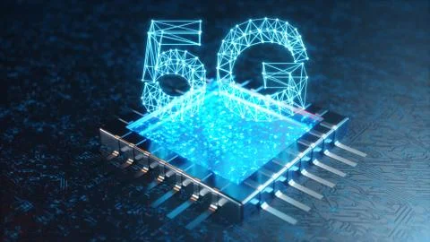 5G wireless high-speed mobile Internet. Technology concept. High speed internet Stock-Illustration