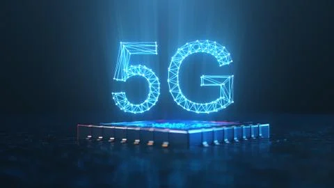 5G wireless high-speed mobile Internet. Technology concept. High speed internet Stock Illustration