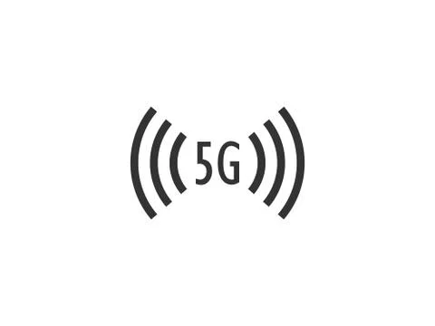 5g, wireless icon. Vector illustration, flat design. Stock-Illustration