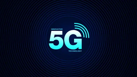 5G wireless internet connection network background, High speed data communic Stock Footage 336063786