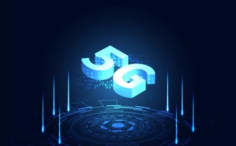 5G wireless internet technology Concept background wifi communication connect Иллюстрация
