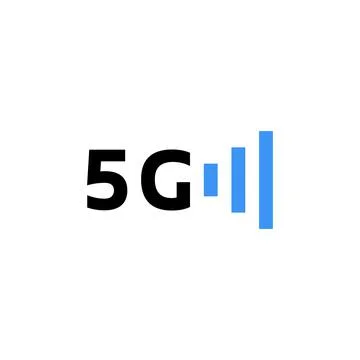 5g wireless logo like telecommunications Stock Illustration