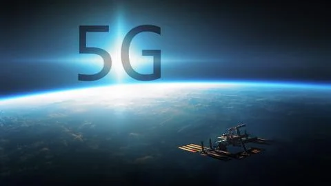 5G wireless network internet mobile concept Stock Illustration