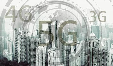 5G wireless network internet mobile concept	 Stock Illustration