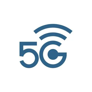 5G Wireless Network Signal Logo Icon Ilustración de archivo