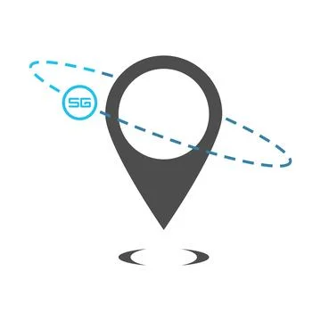 5G Wireless Network Signal Logo Icon Ilustración de archivo