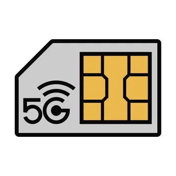 5G Wireless Network Signal Logo Icon Ilustración de archivo