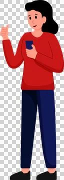 5G wireless network technology character illustration Stock Illustration