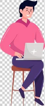 5G wireless network technology character illustration Stock Illustration