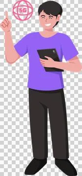 5G wireless network technology concept. Stock Illustration