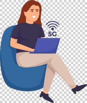 5G wireless network technology concept. Stock Illustration