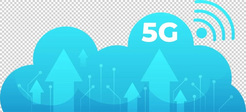 5G wireless network technology icon element illustration Stock Illustration
