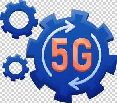 5G wireless network technology icon element illustration Stock Illustration