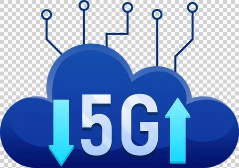 5G wireless network technology icon element illustration Stock Illustration