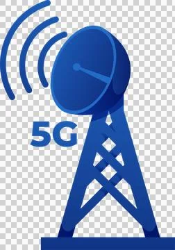 5G wireless network technology icon element illustration Stock Illustration